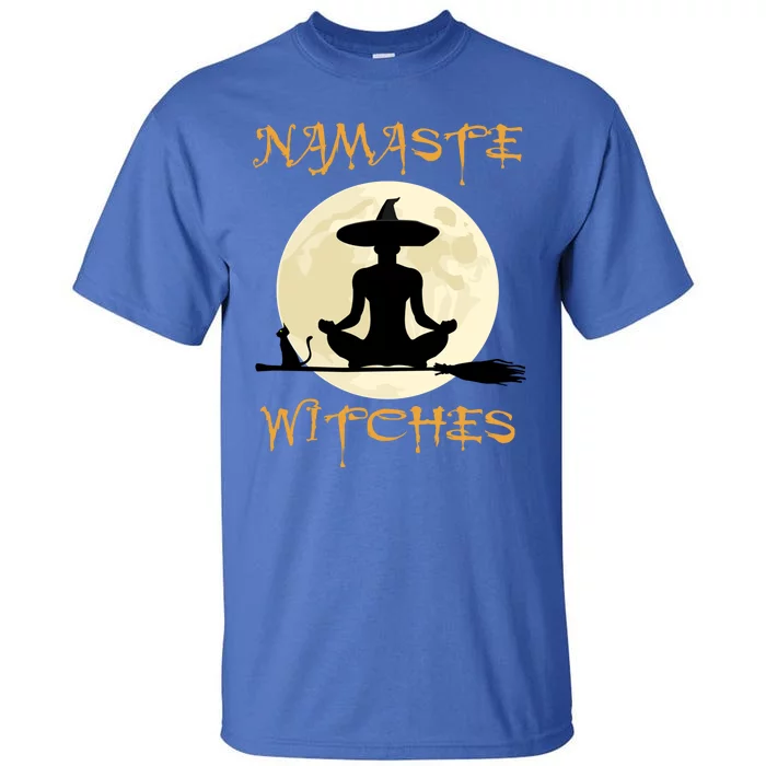 Namaste Witches Halloween Yoga Meditation Cute Gift Tall T-Shirt