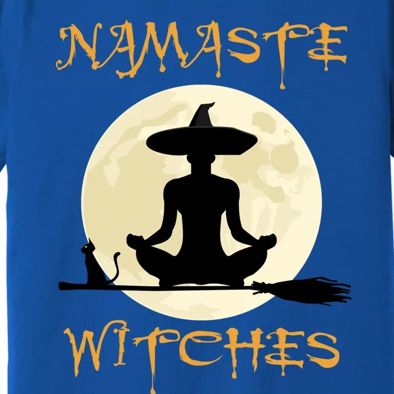 Namaste Witches Halloween Yoga Meditation Cute Gift Premium T-Shirt