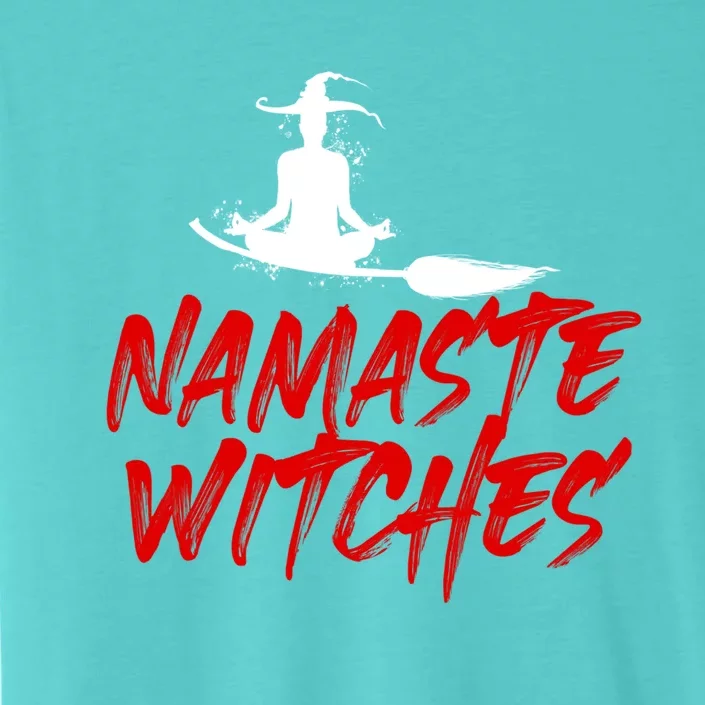 Namaste Witches Halloween Funny Yoga Witch Meme Funny Gift ChromaSoft Performance T-Shirt