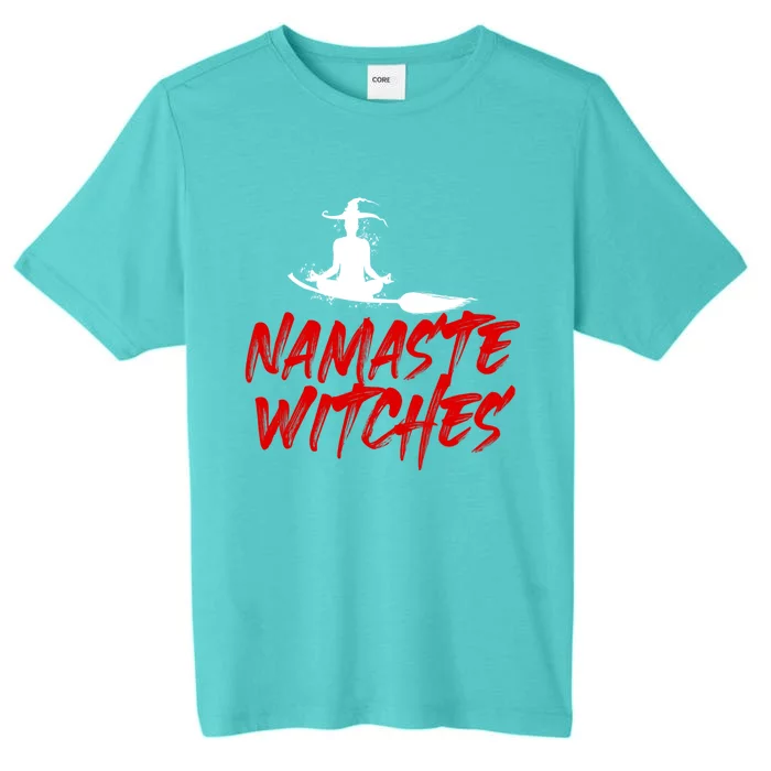 Namaste Witches Halloween Funny Yoga Witch Meme Funny Gift ChromaSoft Performance T-Shirt