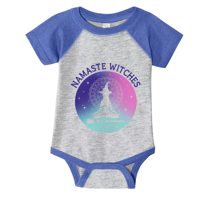 Namaste Witches Halloween Pastel Goth Spooky Yoga Aesthetic Gift Infant Baby Jersey Bodysuit