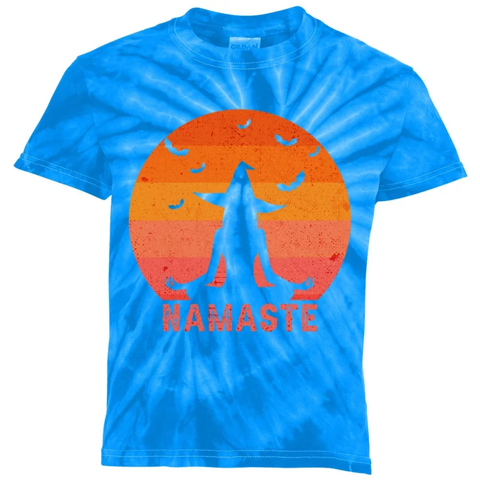 Namaste Witches Halloween Yoga Witch Costume Cool Gift Kids Tie-Dye T-Shirt