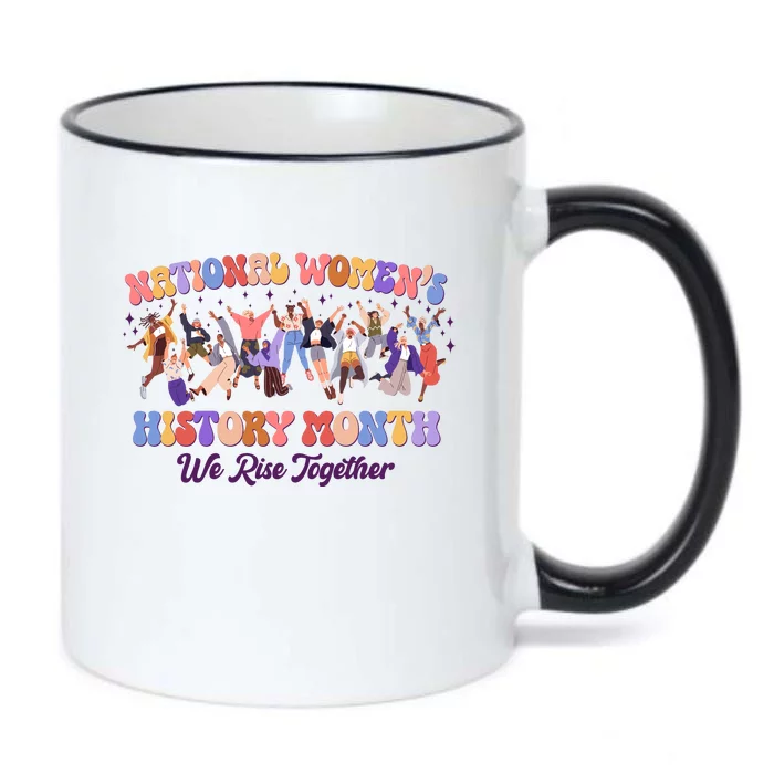 National Womens History Month We Rise Together Black Color Changing Mug