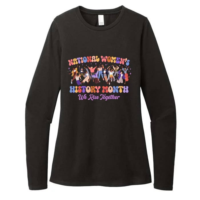 National Womens History Month We Rise Together Womens CVC Long Sleeve Shirt