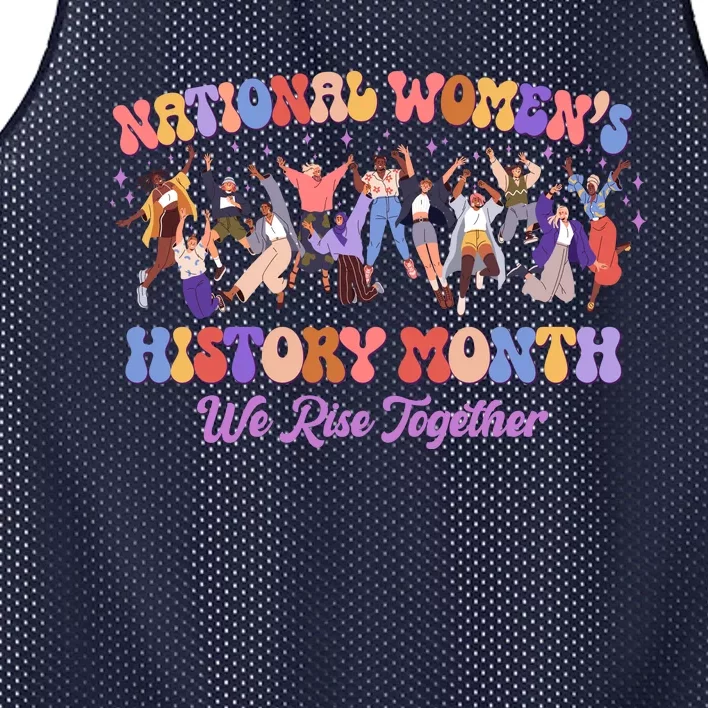 National Womens History Month We Rise Together Mesh Reversible Basketball Jersey Tank