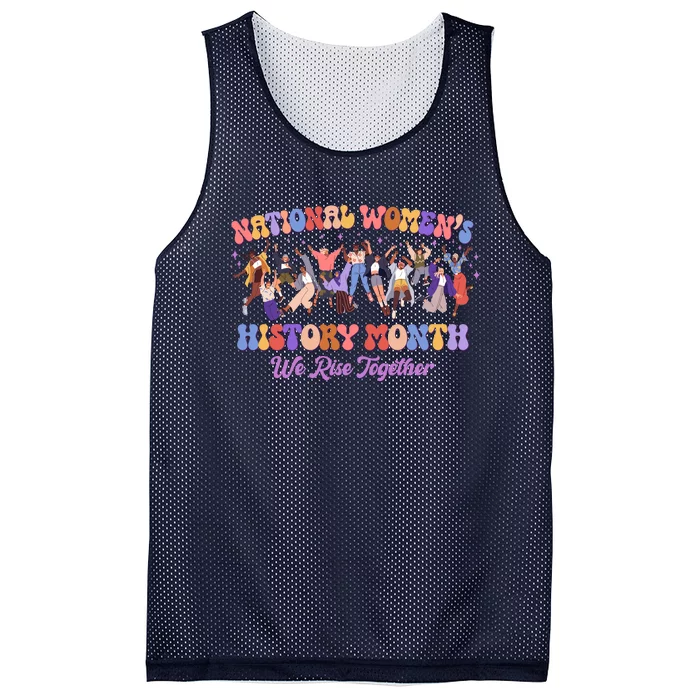 National Womens History Month We Rise Together Mesh Reversible Basketball Jersey Tank