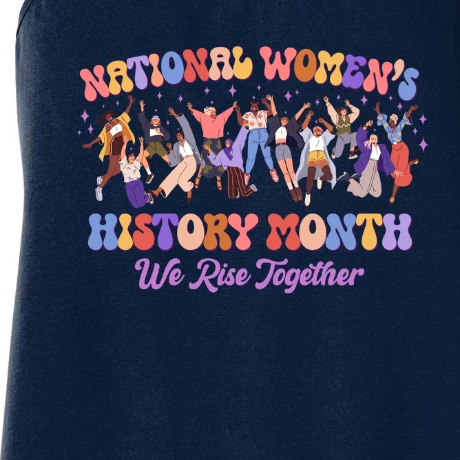 National Womens History Month We Rise Together Women's Racerback Tank