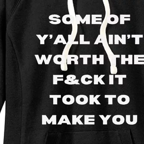 Not Worth It Premium Women's Fleece Hoodie