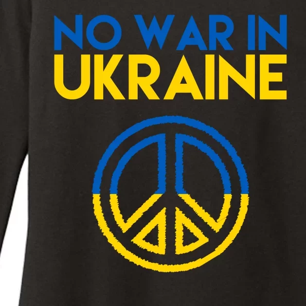 No War In Ukraine Peace Womens CVC Long Sleeve Shirt