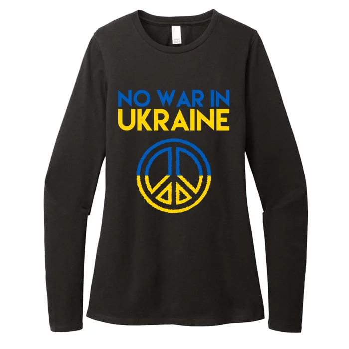 No War In Ukraine Peace Womens CVC Long Sleeve Shirt