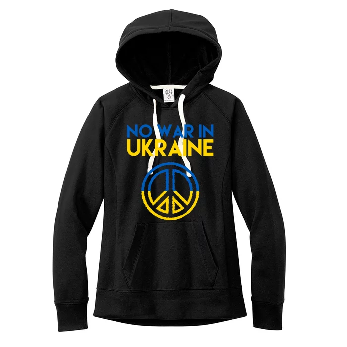 No War In Ukraine Peace Women's Fleece Hoodie