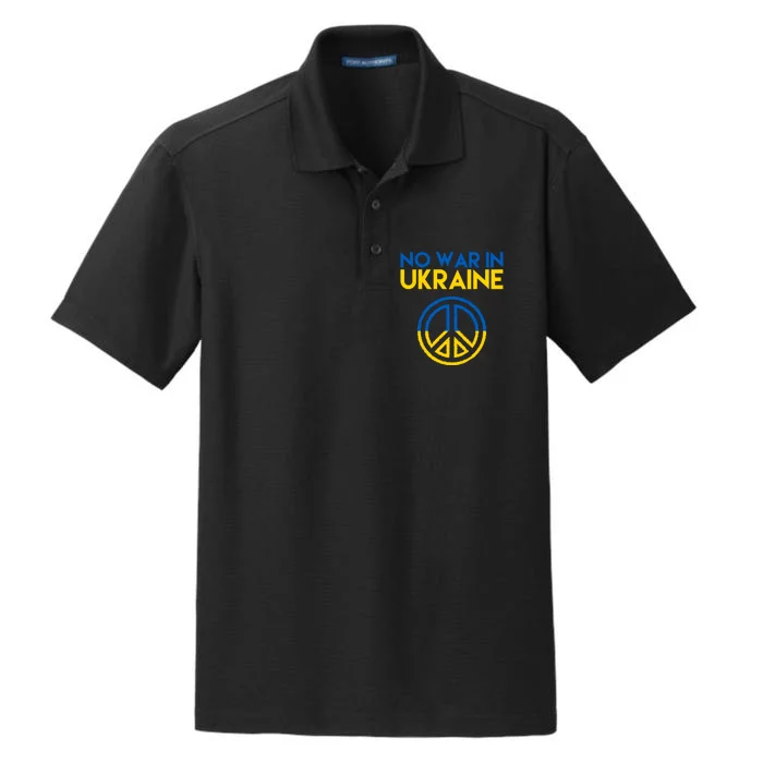 No War In Ukraine Peace Dry Zone Grid Performance Polo