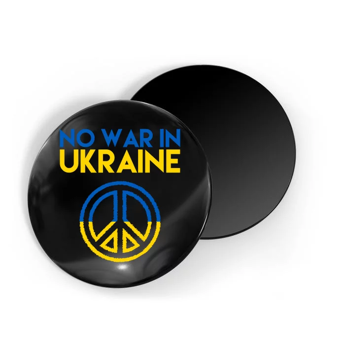 No War In Ukraine Peace Magnet