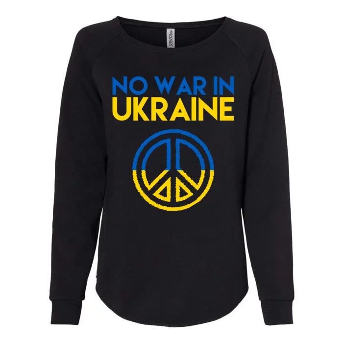 No War In Ukraine Peace Womens California Wash Sweatshirt