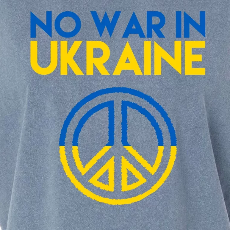 No War In Ukraine Peace Garment-Dyed Women's Muscle Tee