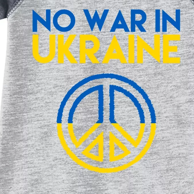 No War In Ukraine Peace Infant Baby Jersey Bodysuit