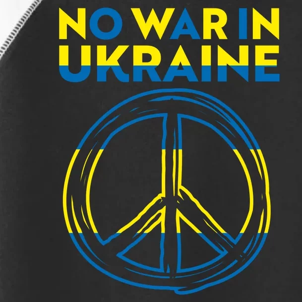 No War In Ukraine Peace Sign Symbol Toddler Fine Jersey T-Shirt