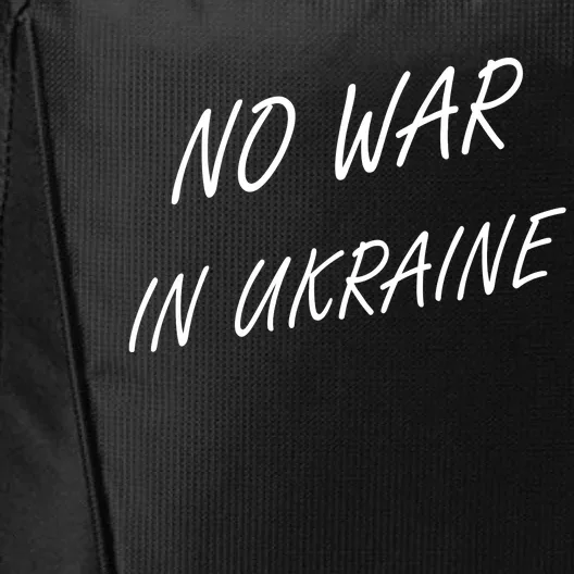 No War In Ukraine I Stand For Ukraine City Backpack