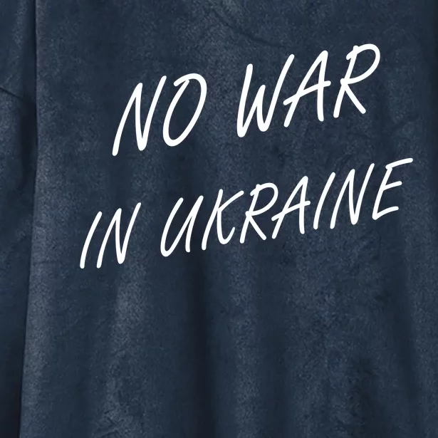 No War In Ukraine I Stand For Ukraine Hooded Wearable Blanket