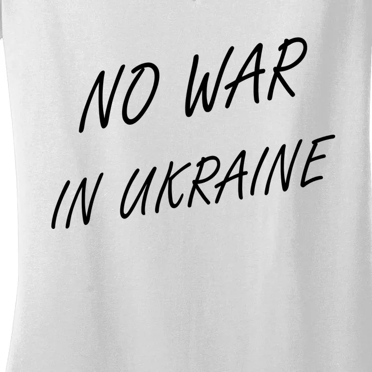 No War In Ukraine I Stand For Ukraine Women's V-Neck T-Shirt