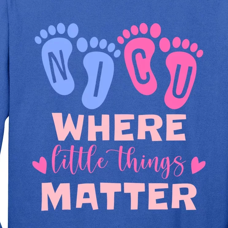 Nicu Where Little Things Matter Gift Tall Long Sleeve T-Shirt