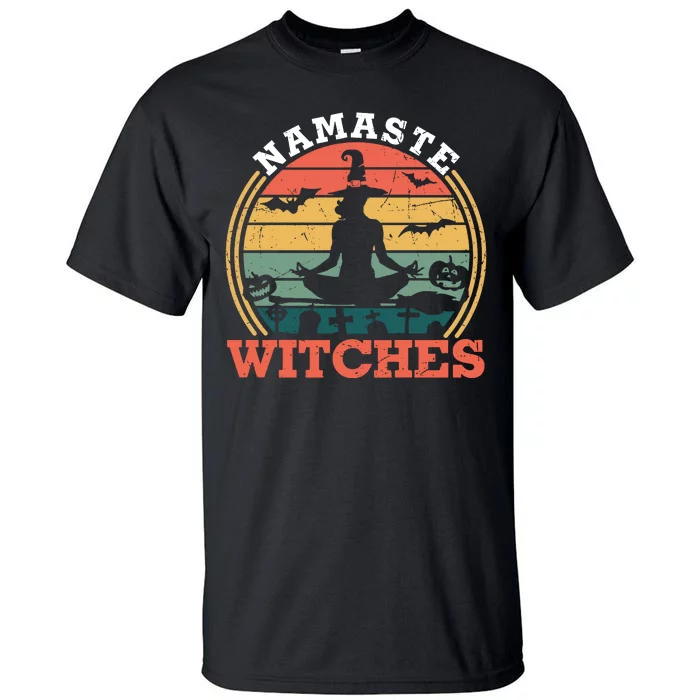 Namaste Witches Meditation Halloween Design Tall T-Shirt