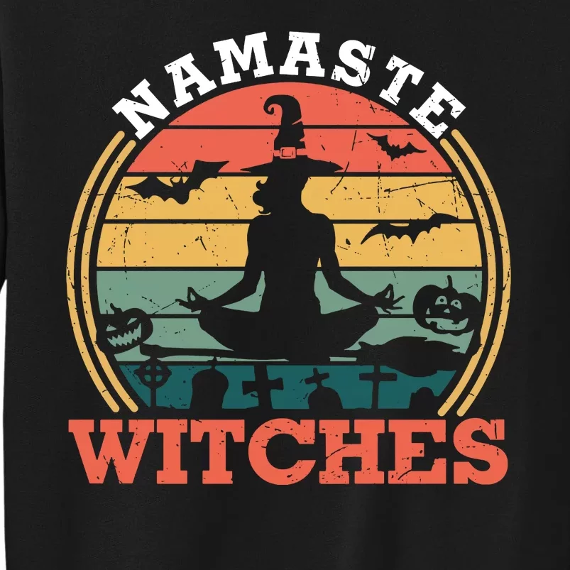 Namaste Witches Meditation Halloween Design Tall Sweatshirt