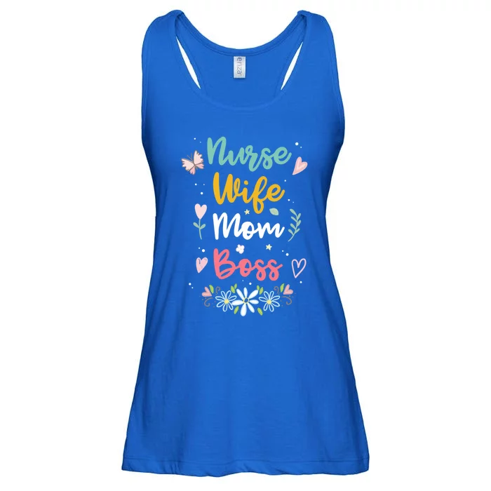 Nurse Wife Mom Boss Cool Gift Ladies Essential Flowy Tank