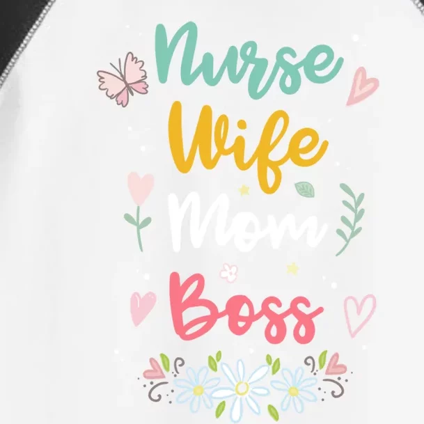 Nurse Wife Mom Boss Cool Gift Toddler Fine Jersey T-Shirt