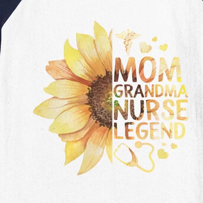 Nurses Week Mom Grandma Nurse Legend Mothers Day Retiret Gift Baseball Sleeve Shirt