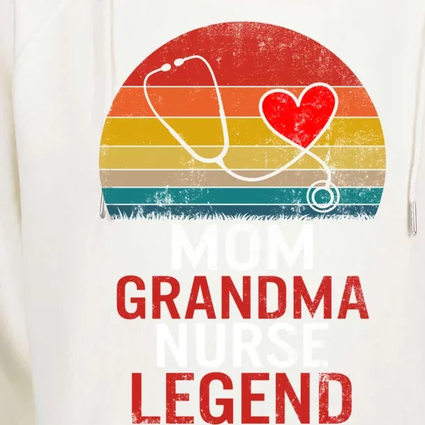 Nurses Week Mom Grandma Nurse Legend Mothers Day Retiret Gift Womens Funnel Neck Pullover Hood