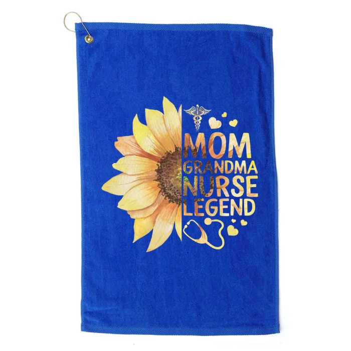 Nurses Week Mom Grandma Nurse Legend Mothers Day Retiret Gift Platinum Collection Golf Towel