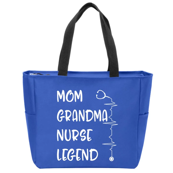 Nurses Week Mom Grandma Nurse Legend Mothers Day Retiret Gift Zip Tote Bag