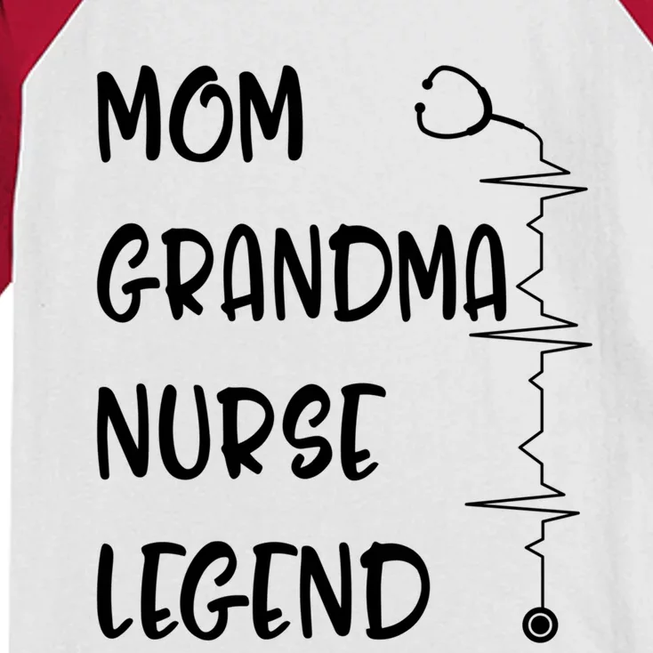 Nurses Week Mom Grandma Nurse Legend Mothers Day Retiret Gift Kids Colorblock Raglan Jersey