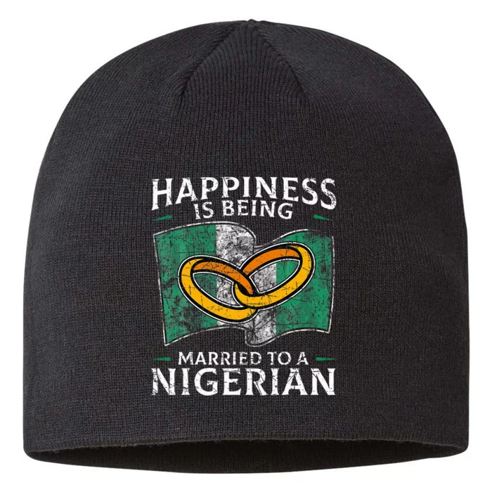 Nigerian Wedding Nigeria Marriage Root Flag Married 8 1/2in Sustainable Knit Beanie