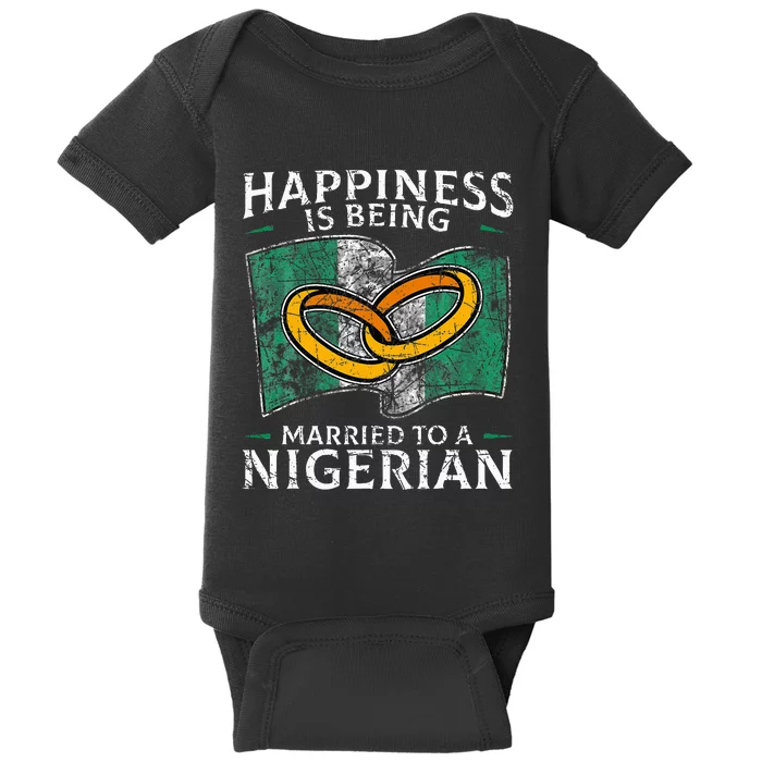 Nigerian Wedding Nigeria Marriage Root Flag Married Baby Bodysuit