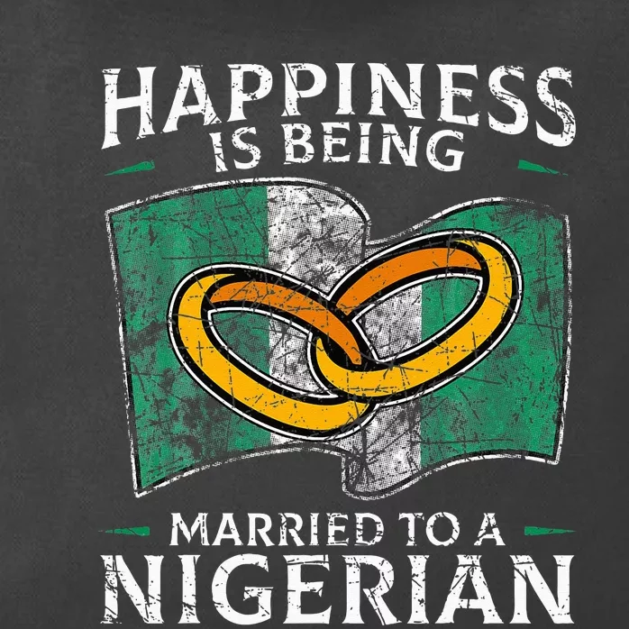 Nigerian Wedding Nigeria Marriage Root Flag Married Zip Tote Bag