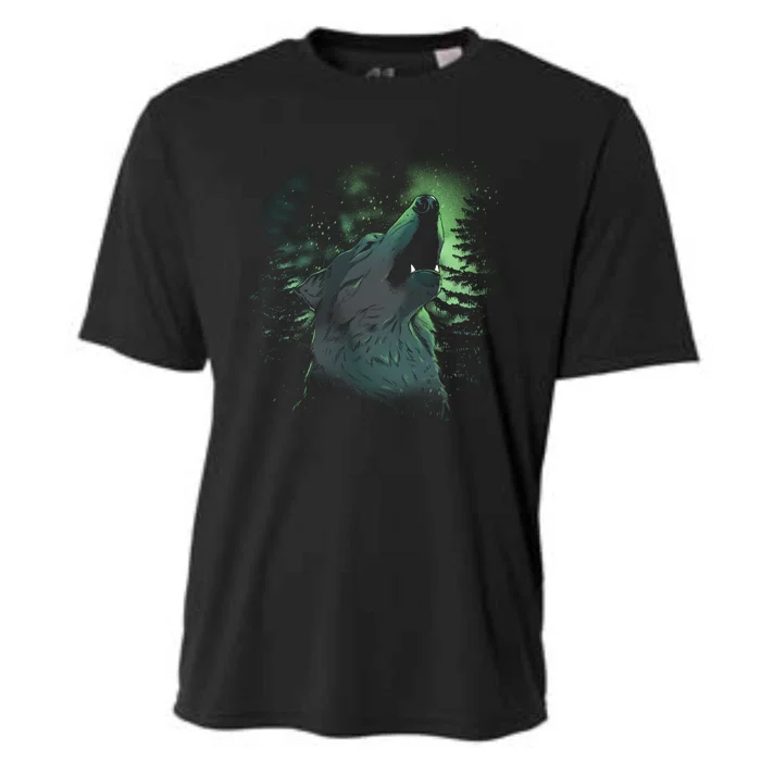 Night Wolf Cooling Performance Crew T-Shirt