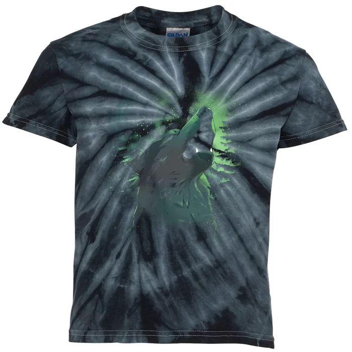 Night Wolf Kids Tie-Dye T-Shirt