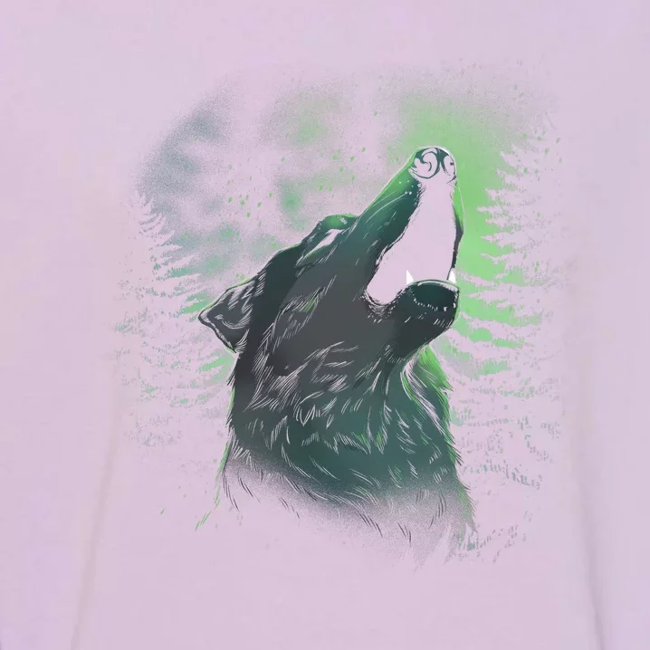 Night Wolf Garment-Dyed Sweatshirt