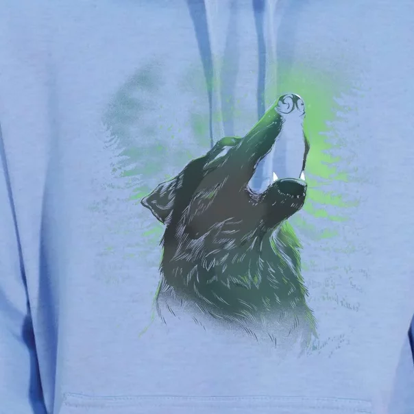 Night Wolf Unisex Surf Hoodie