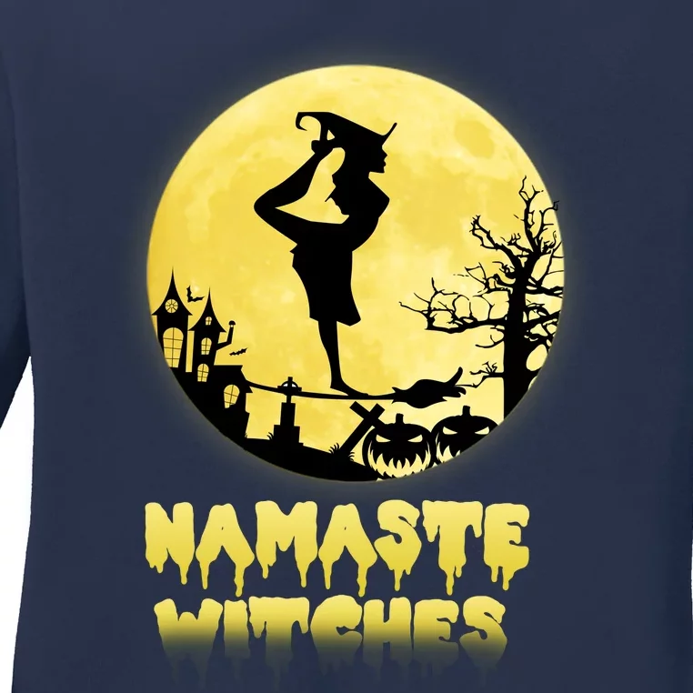 Namaste Witches Ladies Long Sleeve Shirt