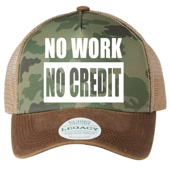 No Work, No Credit Funny Math Teacher Legacy Tie Dye Trucker Hat