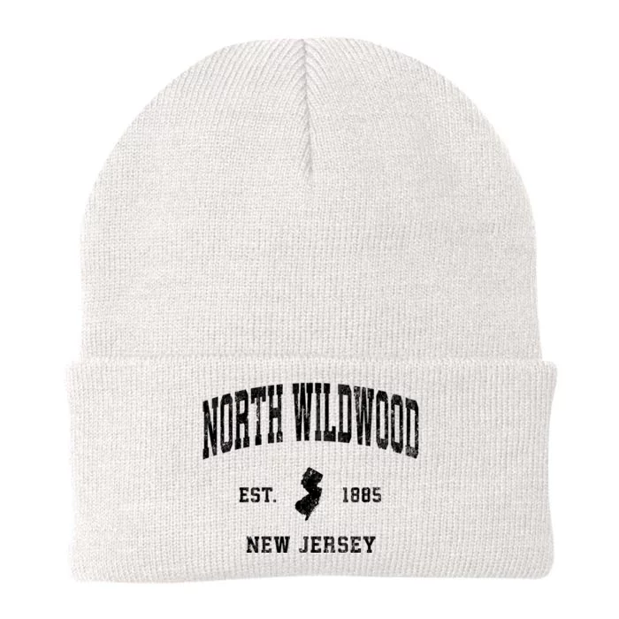 North Wildwood New Jersey Nj Vintage Athletic Knit Cap Winter Beanie