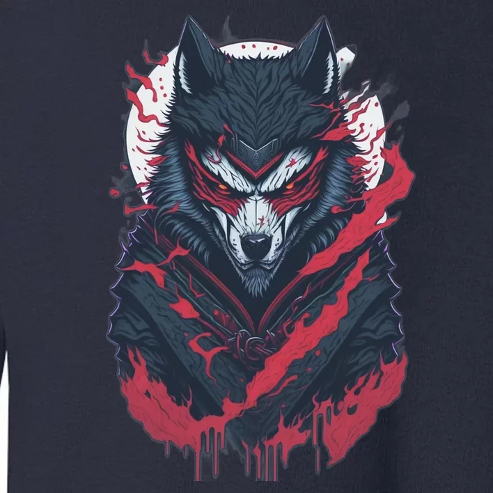 Ninja Wolf Toddler Sweatshirt