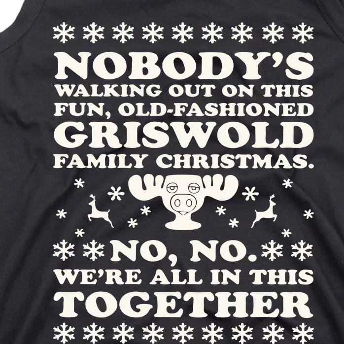 Nobodys Walking Out On This Fun Oldfashioned Family Christmas Tank Top