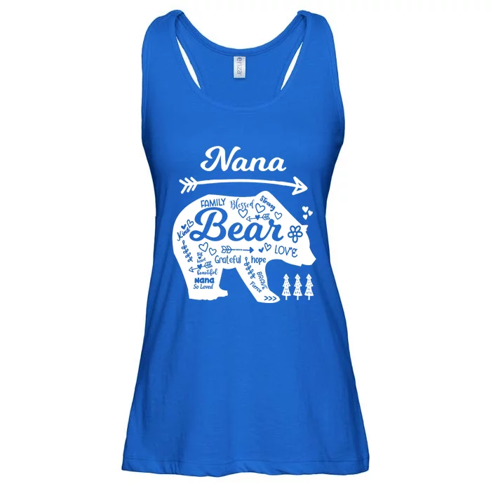 Nana Words Of Love Bear With Doodle Graphics Grandma Funny Gift Ladies Essential Flowy Tank