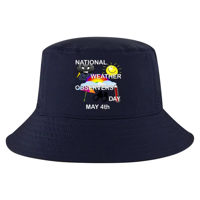 National Weather Observers Day Gift Cool Comfort Performance Bucket Hat