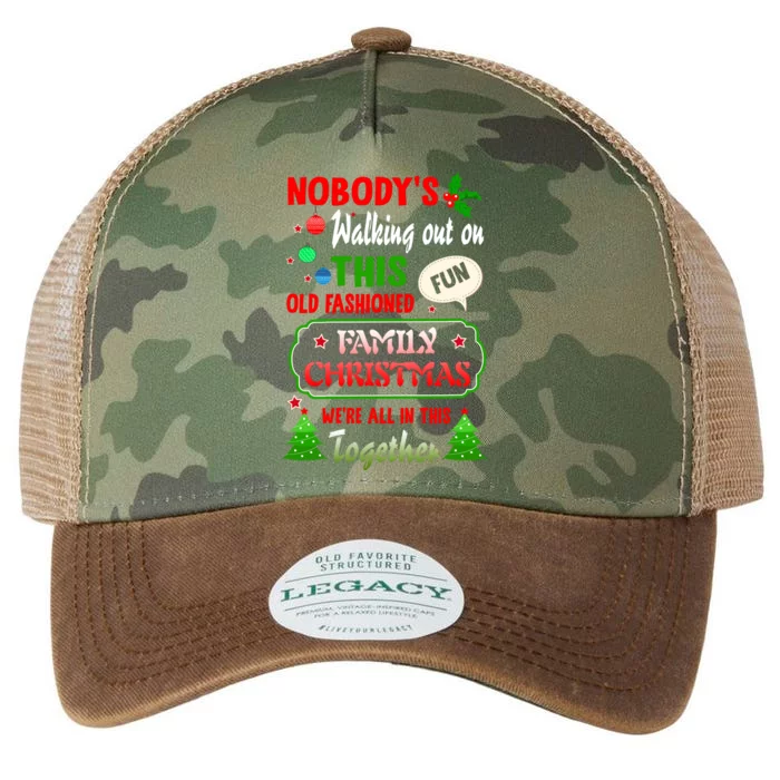 Nobody's Walking Out On This Fun Old Fashion Family Christmas Legacy Tie Dye Trucker Hat