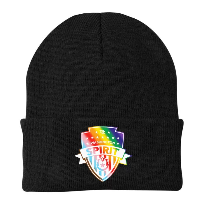 Nwsl Washington Spirit Pride Crest Knit Cap Winter Beanie